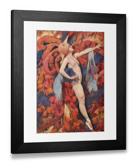 Framed Print : Betty Campson in Un Coup de Folie at the Folies Bergere, Par Framed Print : Betty Campson in Un Coup de Folie at the Folies Bergere, Par