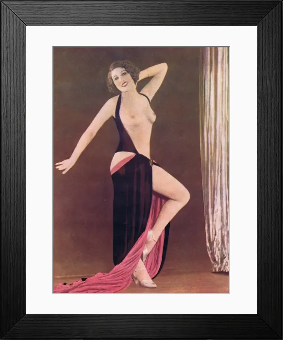 Framed Print : Valenta Feodorff in Nuits de Folies at the Folies Bergere, P Framed Print : Valenta Feodorff in Nuits de Folies at the Folies Bergere, P