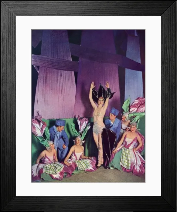 Framed Print : The scene Au Pays des Moulins from Tout Paris at the Casin Framed Print : The scene Au Pays des Moulins from Tout Paris at the Casin