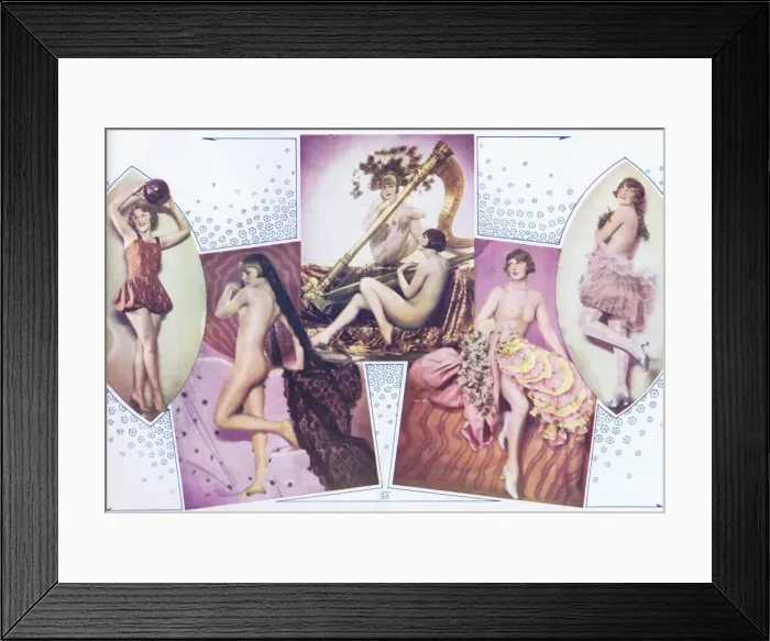 Framed Print : Showgirls in a scene called Reve D Ete, Paris, 1928 Framed Print : Showgirls in a scene called Reve D Ete, Paris, 1928