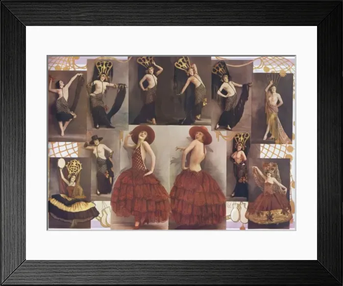 Framed Print : Les Dances D Espagne from Paris En Fleurs at the Casino de P Framed Print : Les Dances D Espagne from Paris En Fleurs at the Casino de P