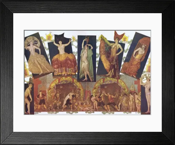 Framed Print : Tableau La Legende de la Cloche de Bronze from New York-Pa Framed Print : Tableau La Legende de la Cloche de Bronze from New York-Pa