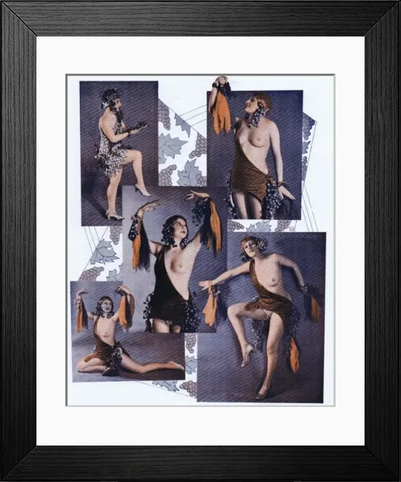 Framed Print : Dancers in the Vignes de Seigneur scene from New York - Pa Framed Print : Dancers in the Vignes de Seigneur scene from New York - Pa