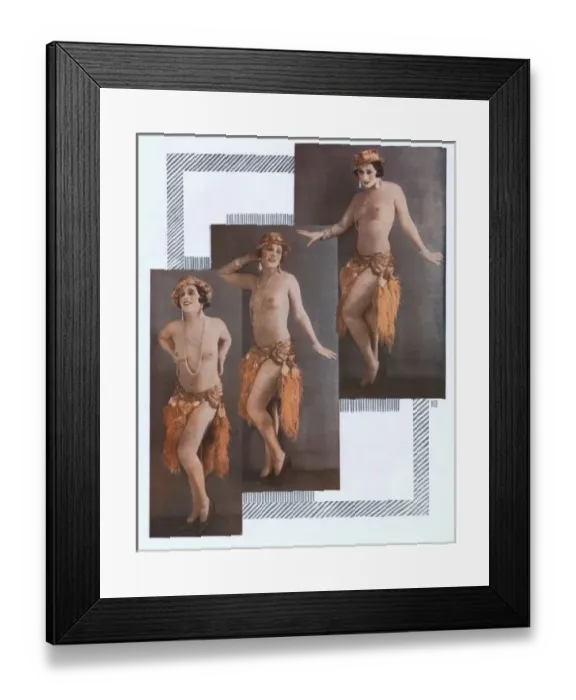 Framed Print : Showgirl Sarah-Ja at the Palace Theatre, Paris, 1928 Framed Print : Showgirl Sarah-Ja at the Palace Theatre, Paris, 1928