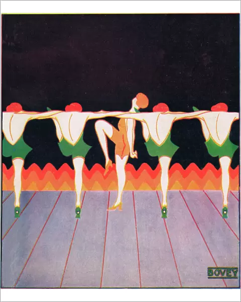 Art deco cover for Theatre World, February 1925