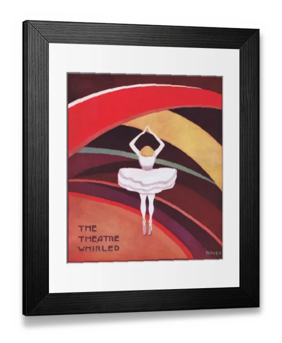 Framed Print : Art deco cover for Theatre World, July 1925 Framed Print : Art deco cover for Theatre World, July 1925