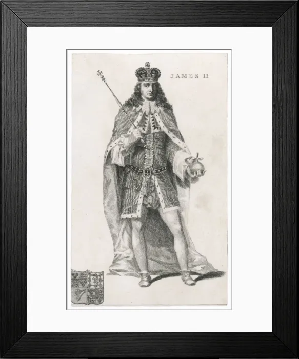 Framed Print : King James II Framed Print : King James II