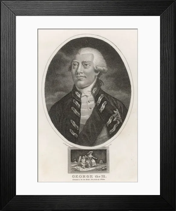 Framed Print : George III Oval Framed Print : George III Oval