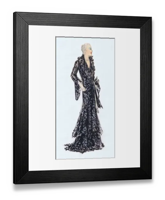 Framed Print : Costume design for New York stage, 1920s Framed Print : Costume design for New York stage, 1920s