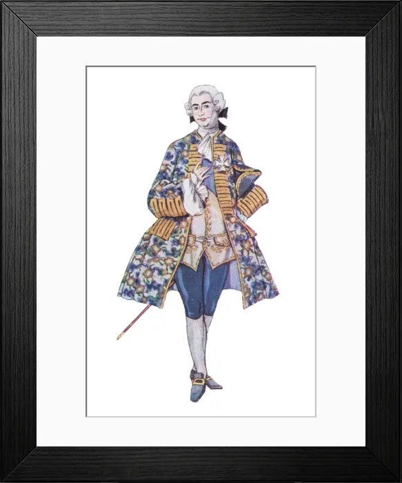 Framed Print : Costume design by Georges Barbier for the Valentino film Mon Framed Print : Costume design by Georges Barbier for the Valentino film Mon