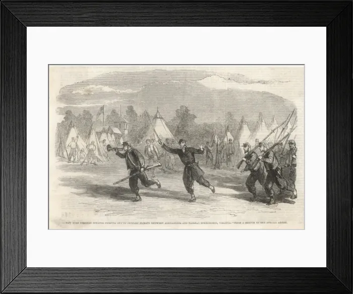 Framed Print : New York Zouaves Framed Print : New York Zouaves