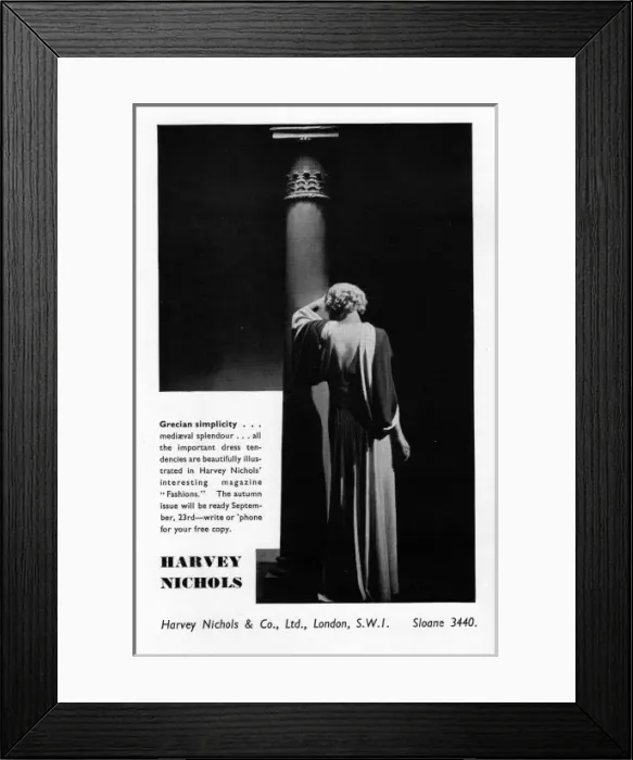 Framed Print : Advert for Harvey Nichols, 1935 Framed Print : Advert for Harvey Nichols, 1935