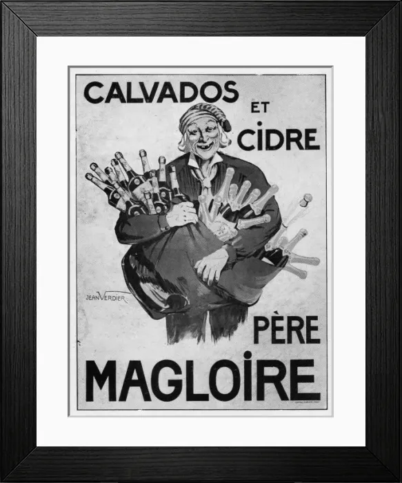 Framed Print : Advert for Calvados and Cider from Pere Magloire, 1931, Pari Framed Print : Advert for Calvados and Cider from Pere Magloire, 1931, Pari