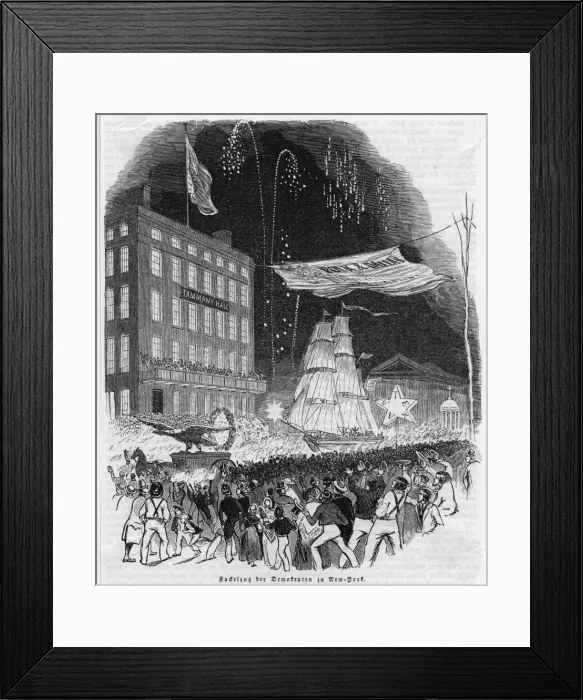 Framed Print : 1845 Election New York Framed Print : 1845 Election New York