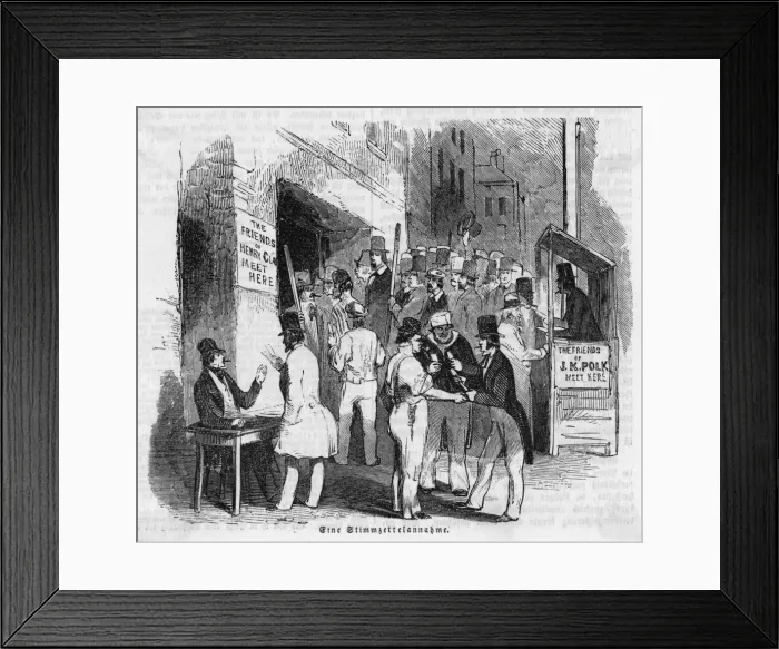 Framed Print : 1845 NY Election Framed Print : 1845 NY Election