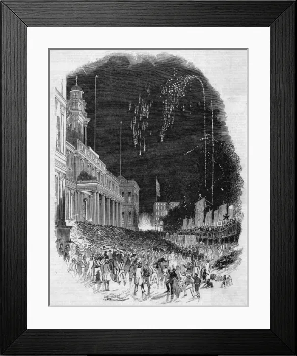 Framed Print : 1845 NY Election Demo Framed Print : 1845 NY Election Demo