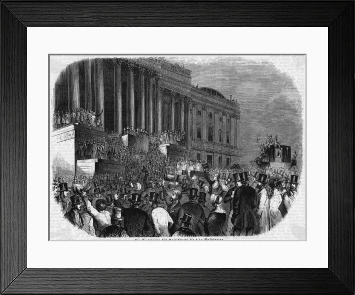 Framed Print : Polk Inaugurated 1845 Framed Print : Polk Inaugurated 1845