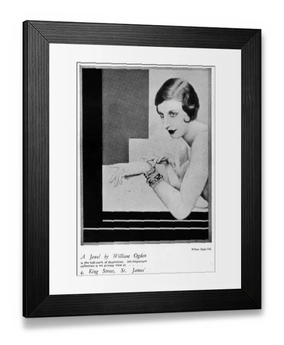 Framed Print : Advert for William Ogden jewellry, 1935 Framed Print : Advert for William Ogden jewellry, 1935
