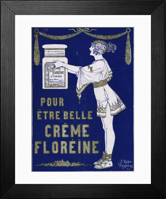 Framed Print : Advert for Crme Floreine, 1920s Framed Print : Advert for Crme Floreine, 1920s