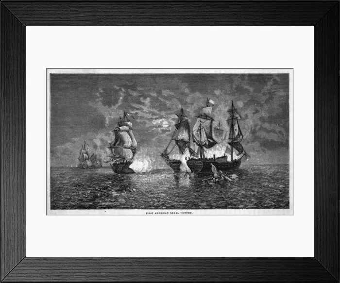 Framed Print : Paul Jones V the Serapis Framed Print : Paul Jones V the Serapis
