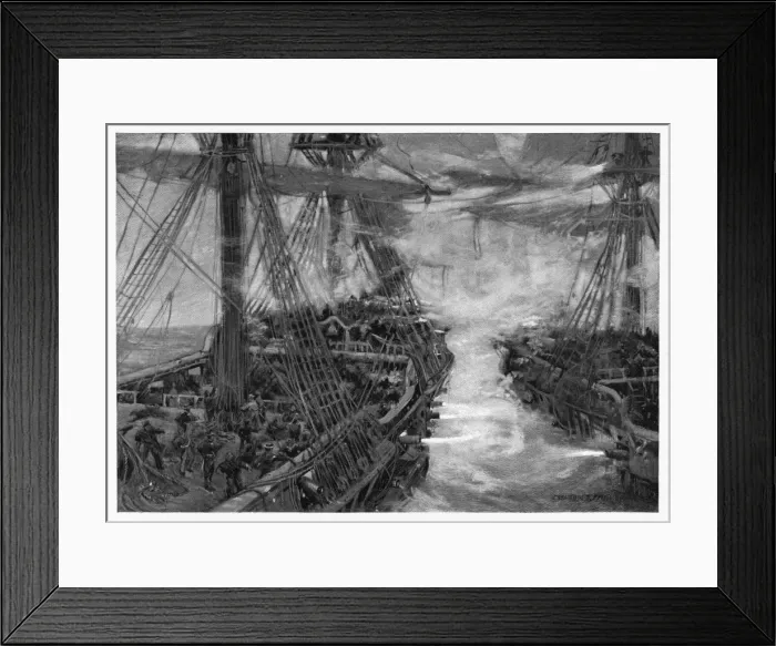 Framed Print : Paul Jones V the Drake Framed Print : Paul Jones V the Drake