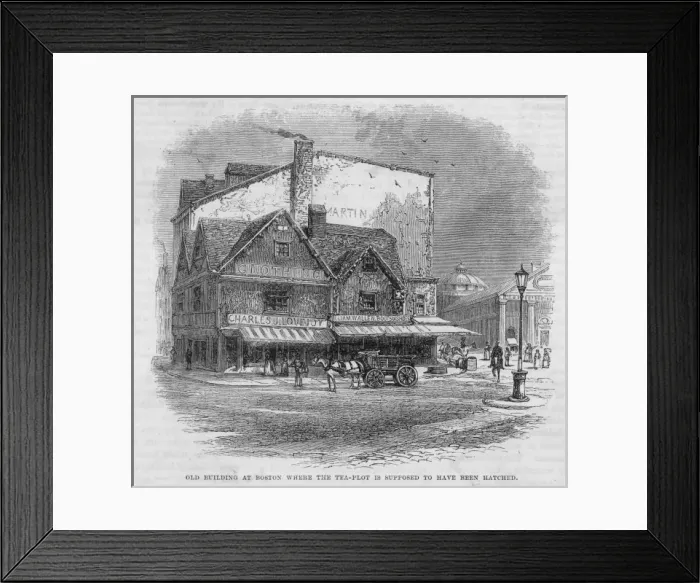 Framed Print : Boston Tea Party Planned Framed Print : Boston Tea Party Planned