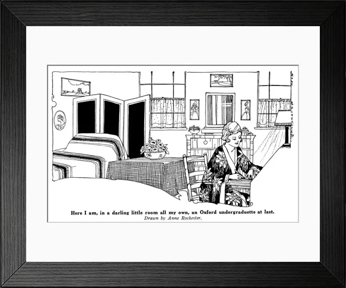 Framed Print : Undergraduette at Oxford Framed Print : Undergraduette at Oxford
