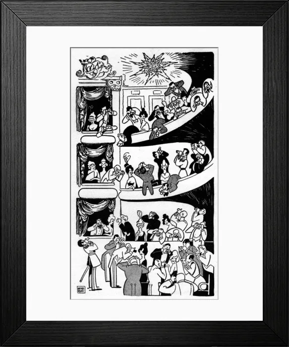 Framed Print : Sketch of Theater an der Wien, Vienna, 1914 Framed Print : Sketch of Theater an der Wien, Vienna, 1914