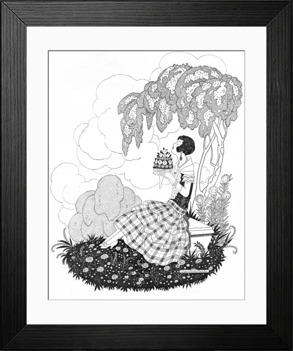 Framed Print : Art deco illustration, 1920s Framed Print : Art deco illustration, 1920s