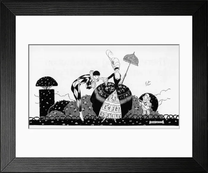 Framed Print : Art Deco illustration, 1921 Framed Print : Art Deco illustration, 1921