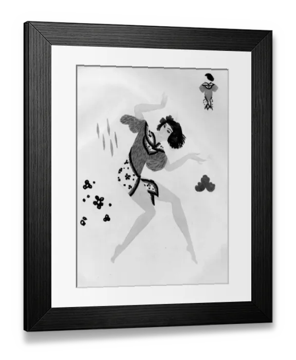 Framed Print : Illustration for Faun for the musical Comedy Phi Phi, 1920s Framed Print : Illustration for Faun for the musical Comedy Phi Phi, 1920s