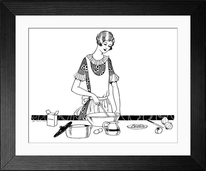 Framed Print : Cook Stirring Framed Print : Cook Stirring