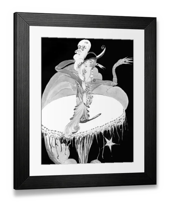 Framed Print : Art deco illustration entitled Star Framed Print : Art deco illustration entitled Star