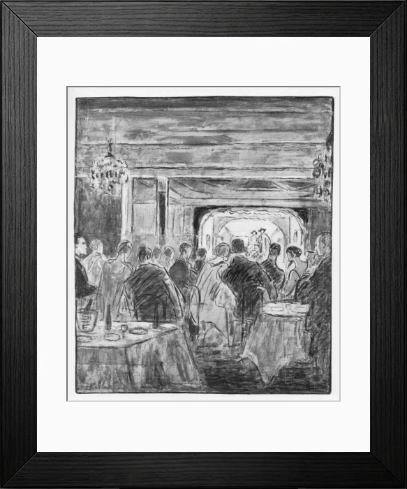 Framed Print : Sketch of the interior of the Trocadero cabaret, 1926 Framed Print : Sketch of the interior of the Trocadero cabaret, 1926
