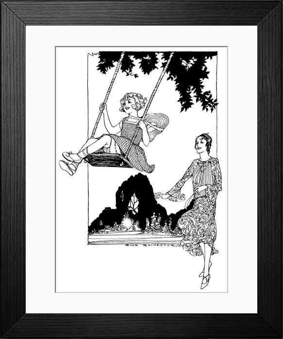 Framed Print : Swinging Girl Framed Print : Swinging Girl