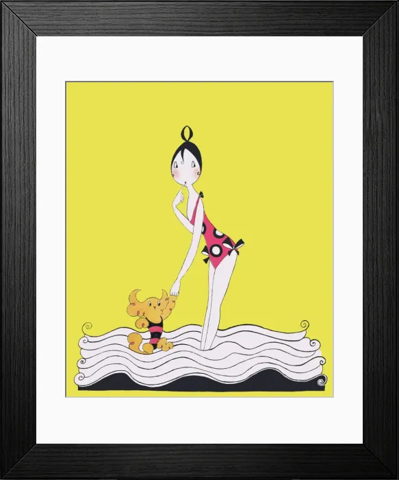 Framed Print : Art deco illustration by Fish Framed Print : Art deco illustration by Fish