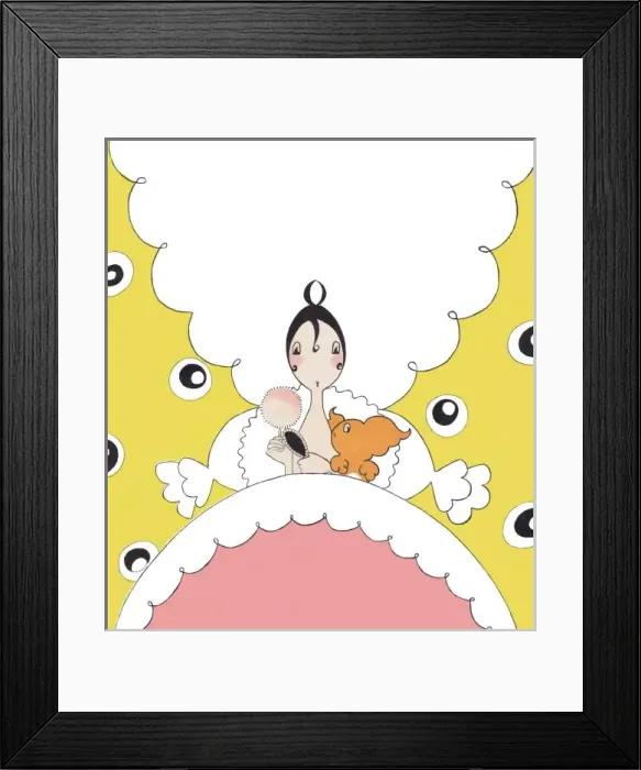 Framed Print : Art deco illustration by Fish Framed Print : Art deco illustration by Fish
