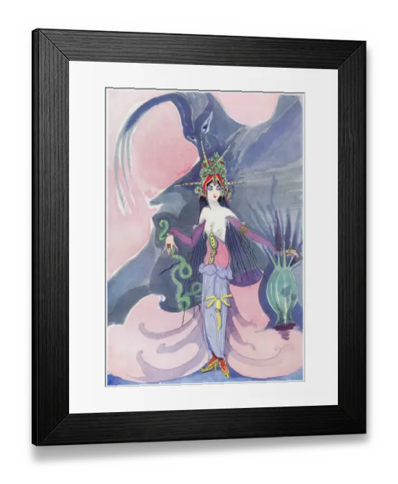 Framed Print : Illustration by Gladys Spencer Curling Framed Print : Illustration by Gladys Spencer Curling
