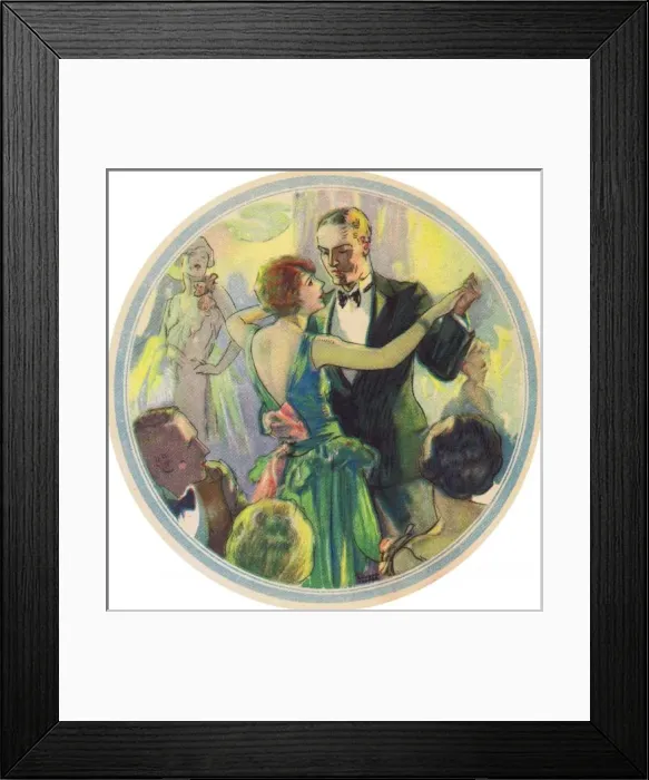 Framed Print : Illustration of couple dancing, 1929 Framed Print : Illustration of couple dancing, 1929