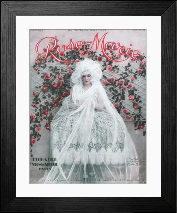 Framed Print : Programme cover for souvenir brochure for Rose Marie, Theatr Framed Print : Programme cover for souvenir brochure for Rose Marie, Theatr
