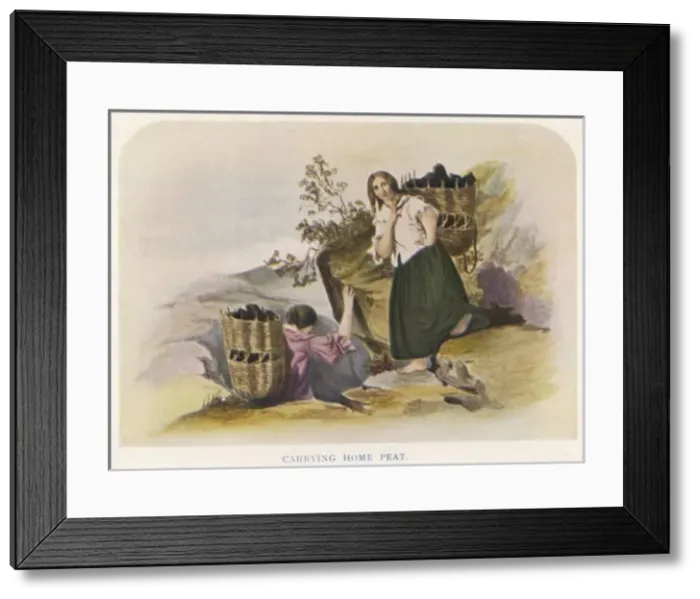 Framed Print : Gathering Peat Framed Print : Gathering Peat