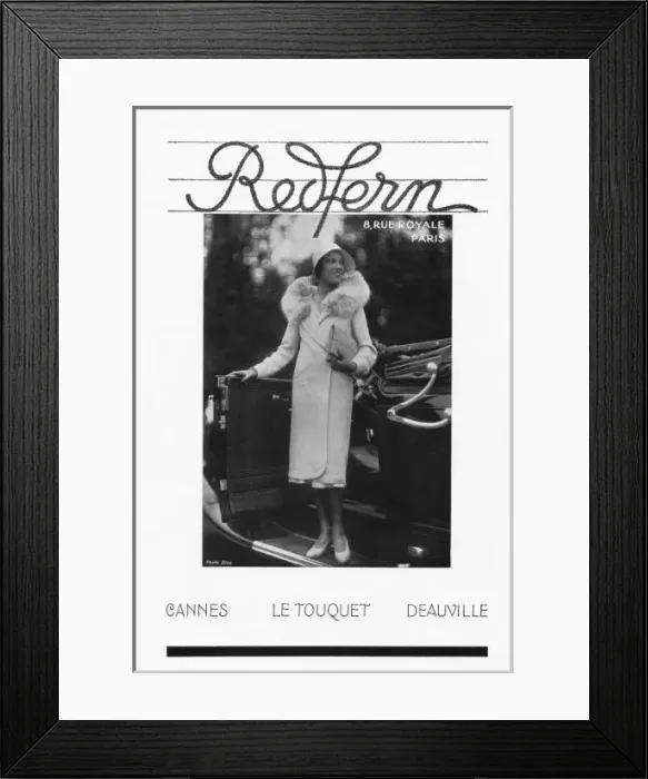 Framed Print : Advert for Redfern couture, 1930 Framed Print : Advert for Redfern couture, 1930