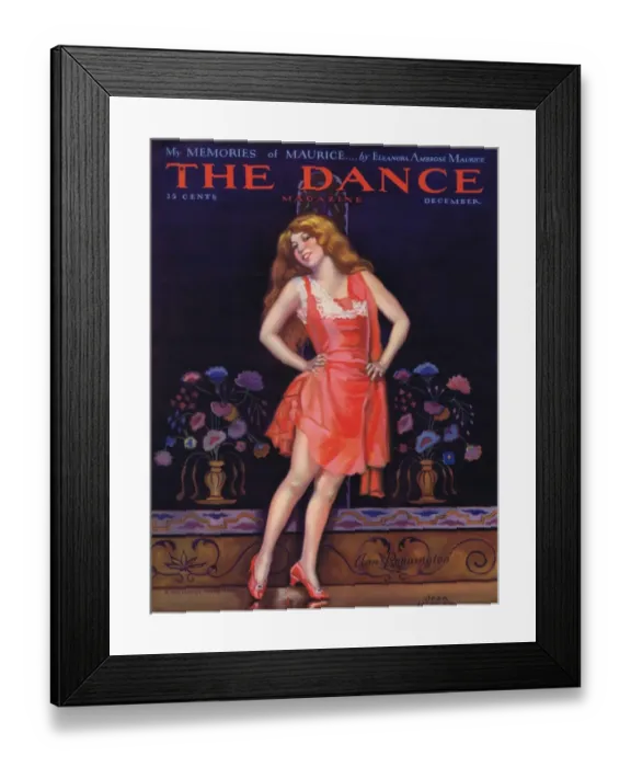 Framed Print : Cover of Dance magazine, December 1928 Framed Print : Cover of Dance magazine, December 1928