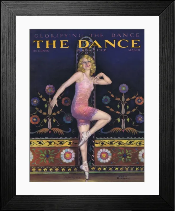 Framed Print : Cover of Dance magazine, March 1928 Framed Print : Cover of Dance magazine, March 1928
