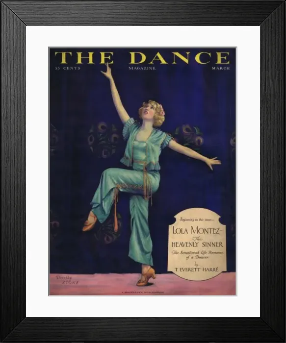 Framed Print : Cover of Dance magazine, March 1930 Framed Print : Cover of Dance magazine, March 1930