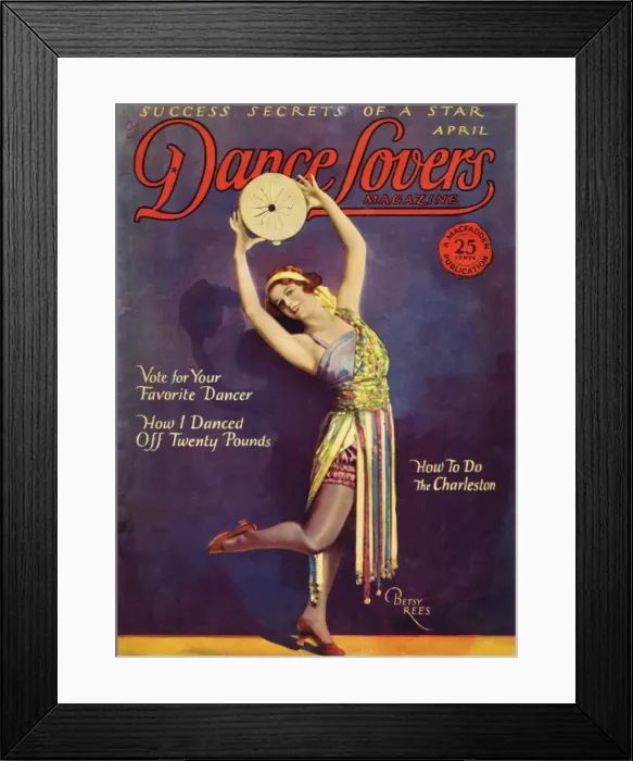 Framed Print : Cover of Dance magazine, April 1925 Framed Print : Cover of Dance magazine, April 1925