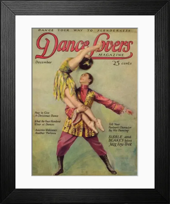 Framed Print : Cover of Dance magazine, December 1924 Framed Print : Cover of Dance magazine, December 1924