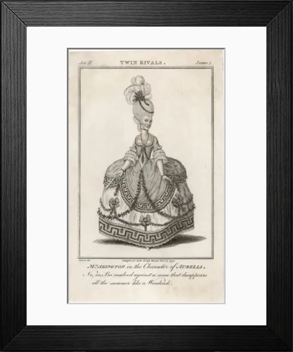 Framed Print : Frances Abington - 7 Framed Print : Frances Abington - 7