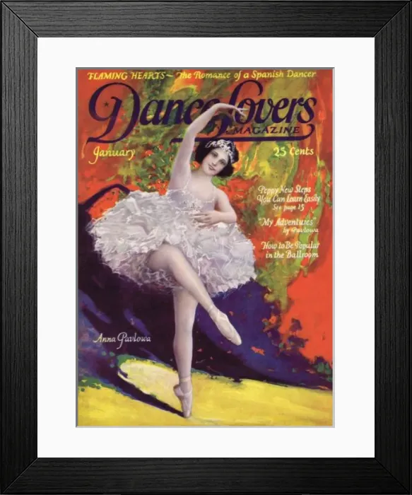 Framed Print : Cover of Dance magazine, January 1924 Framed Print : Cover of Dance magazine, January 1924