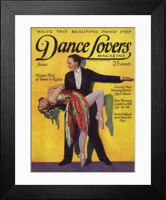 Framed Print : Cover of Dance magazine, June 1924 Framed Print : Cover of Dance magazine, June 1924